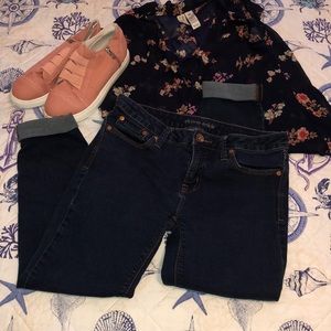JCP skinny ankle jeans